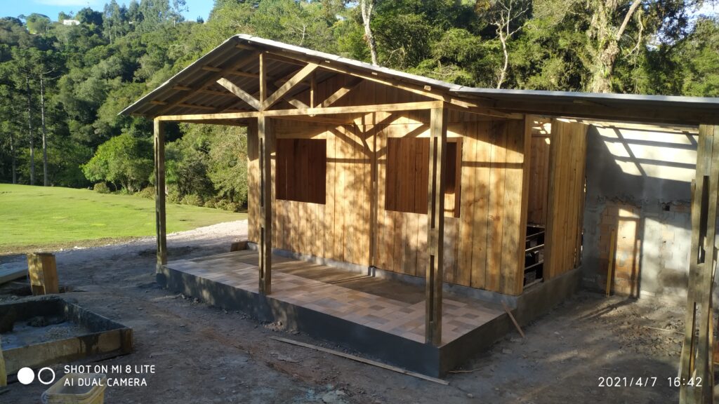 Construção de casa de madeira em Curitiba